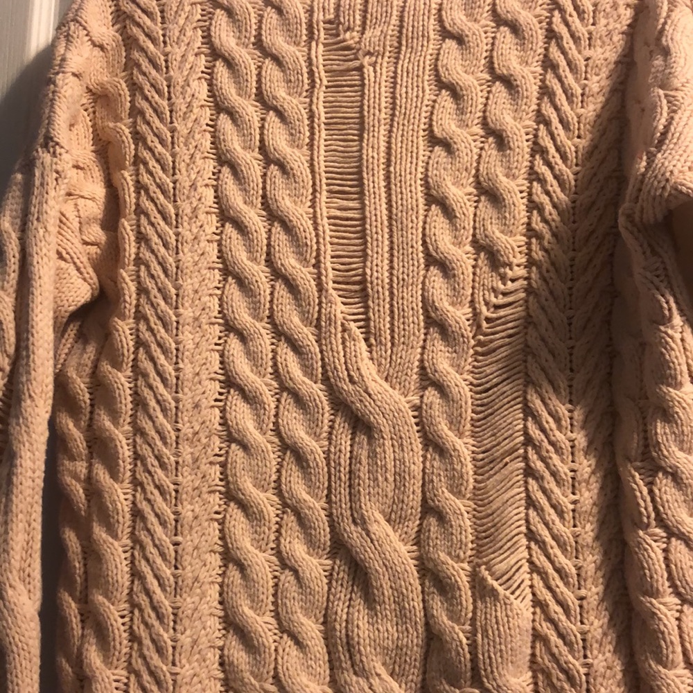 Pink Ripped Sweater - Picture 3 of 5